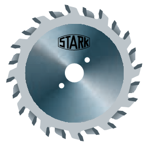 Подрезная пила для форматно-раскроечных станков STARK I20 (120x2,8/3,6x20(22) z12+12)
