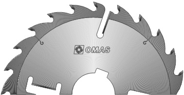 Пила для многопильных станков Omas 320 (350x3,5x70 z28+4 WZ)