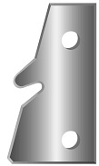 Ножи сменные для фрез Flury Systems 09.1801 (40 x 21,5 x 2 мм)